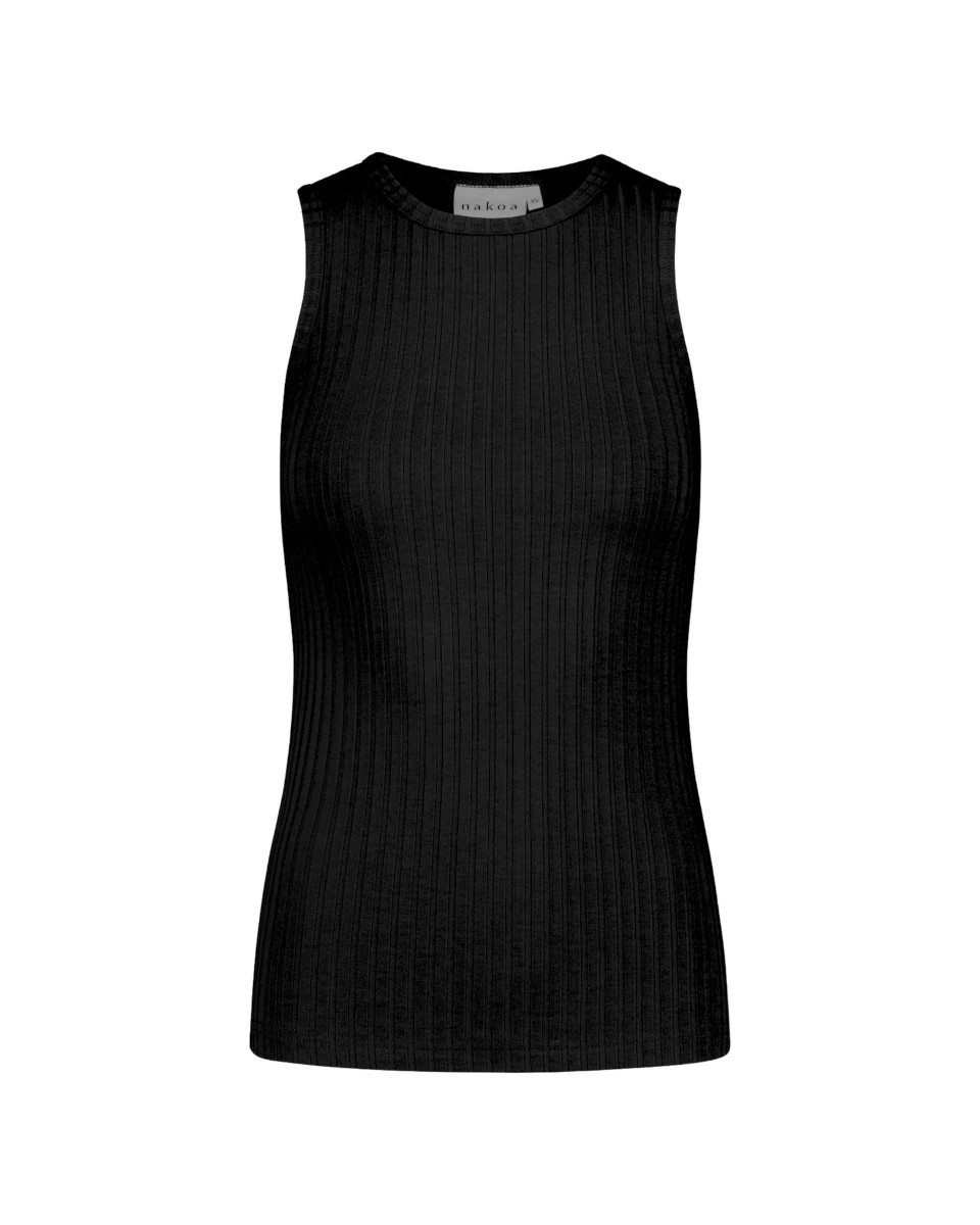 Alternative view of NAKOA Rib Top, Black