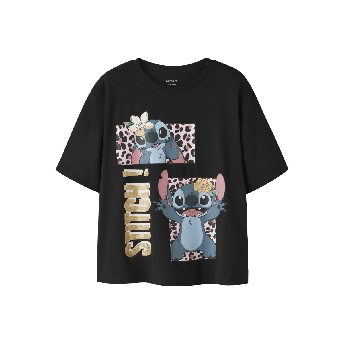 NAME IT NKFJYNA STITCH t-paita, Black