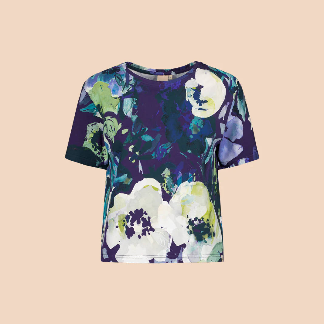 KAIKO T-SHIRT SS t-paita, Blue Anemone