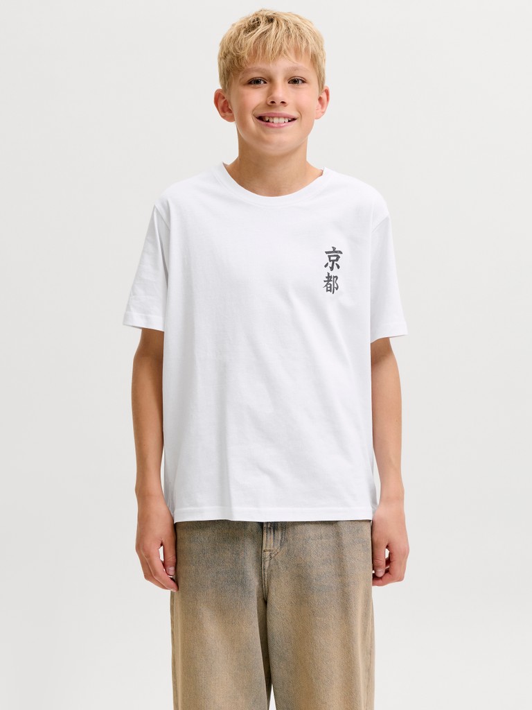 Alternative view of JACK & JONES JJBOYE t-paita, Bright White
