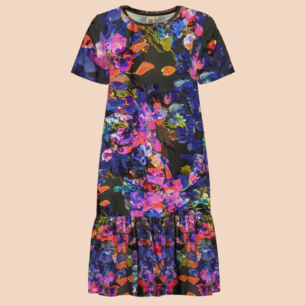 Alternative view of KAIKO RUFFLE T-SHIRT DRESS, Sweet Pea