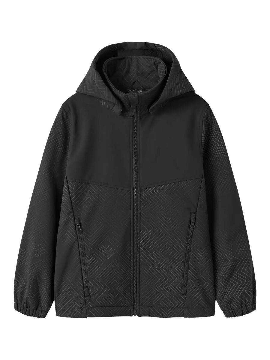 Alternative view of NAME IT NKMALFA08 REF softshell-takki, Black