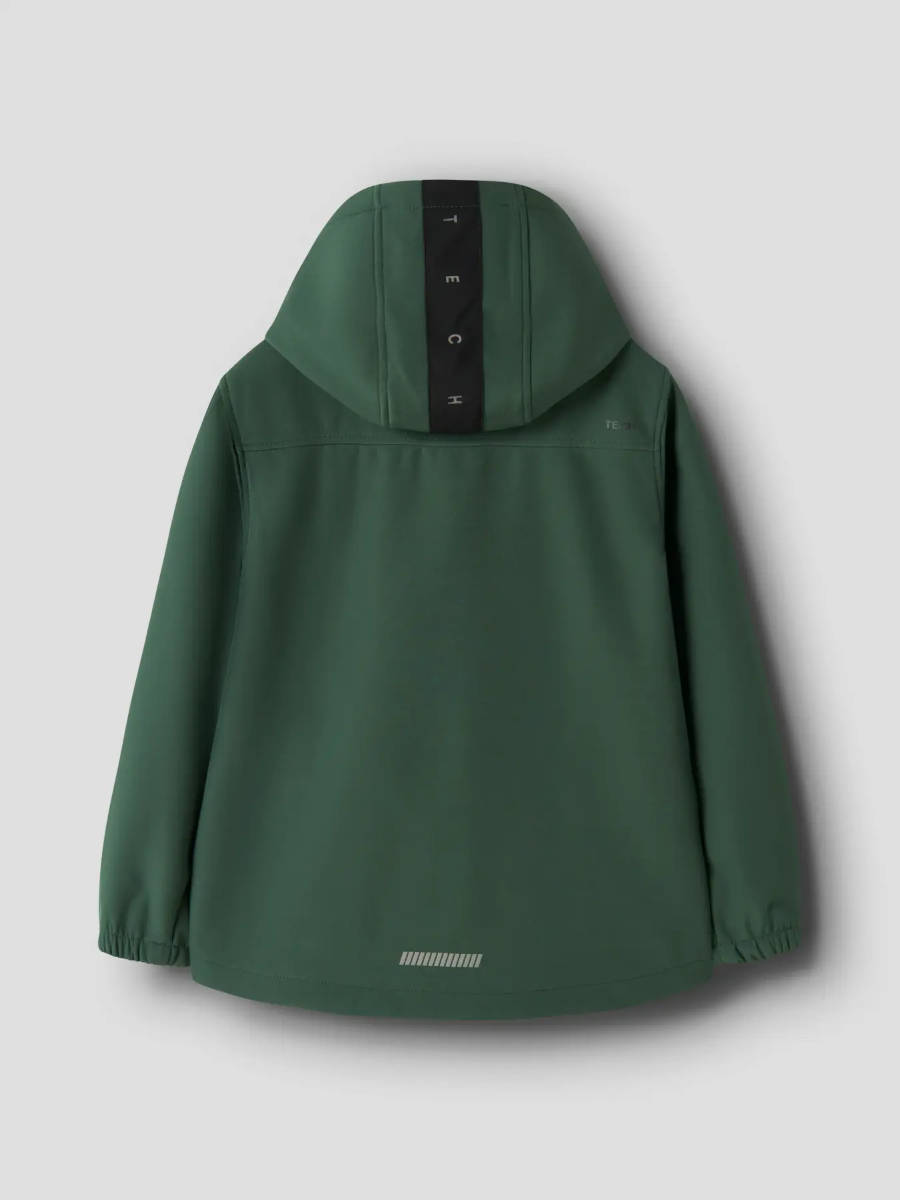 Alternative view of NAME IT NKMALFA08 RUN softshell-takki, Jungle Green