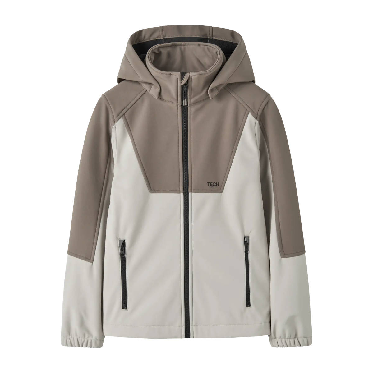NAME IT NKNALFA08 BLOCK softshell-takki, Walnut