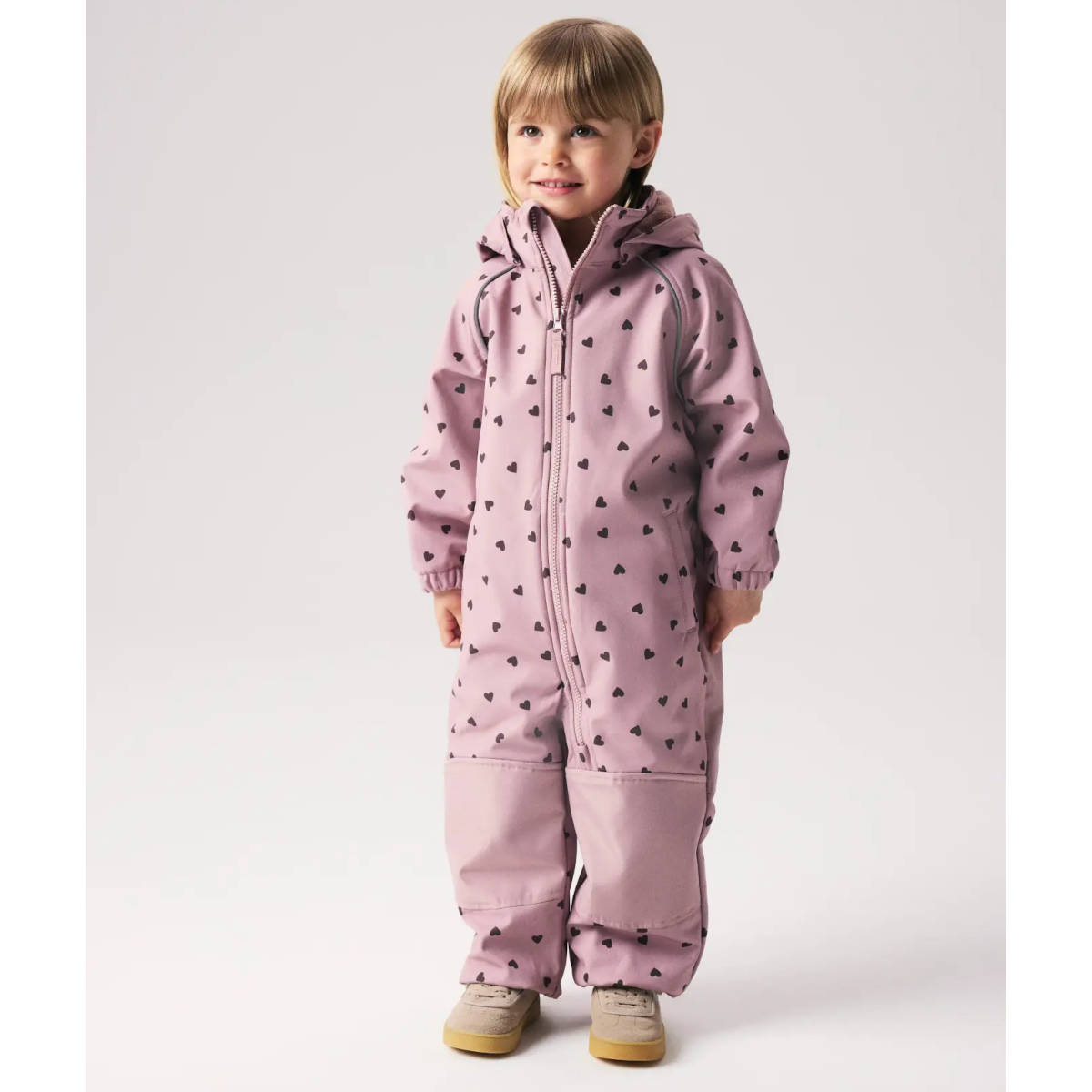 name it NMFALFA08 HEARTS softshell-haalari, Woodrose