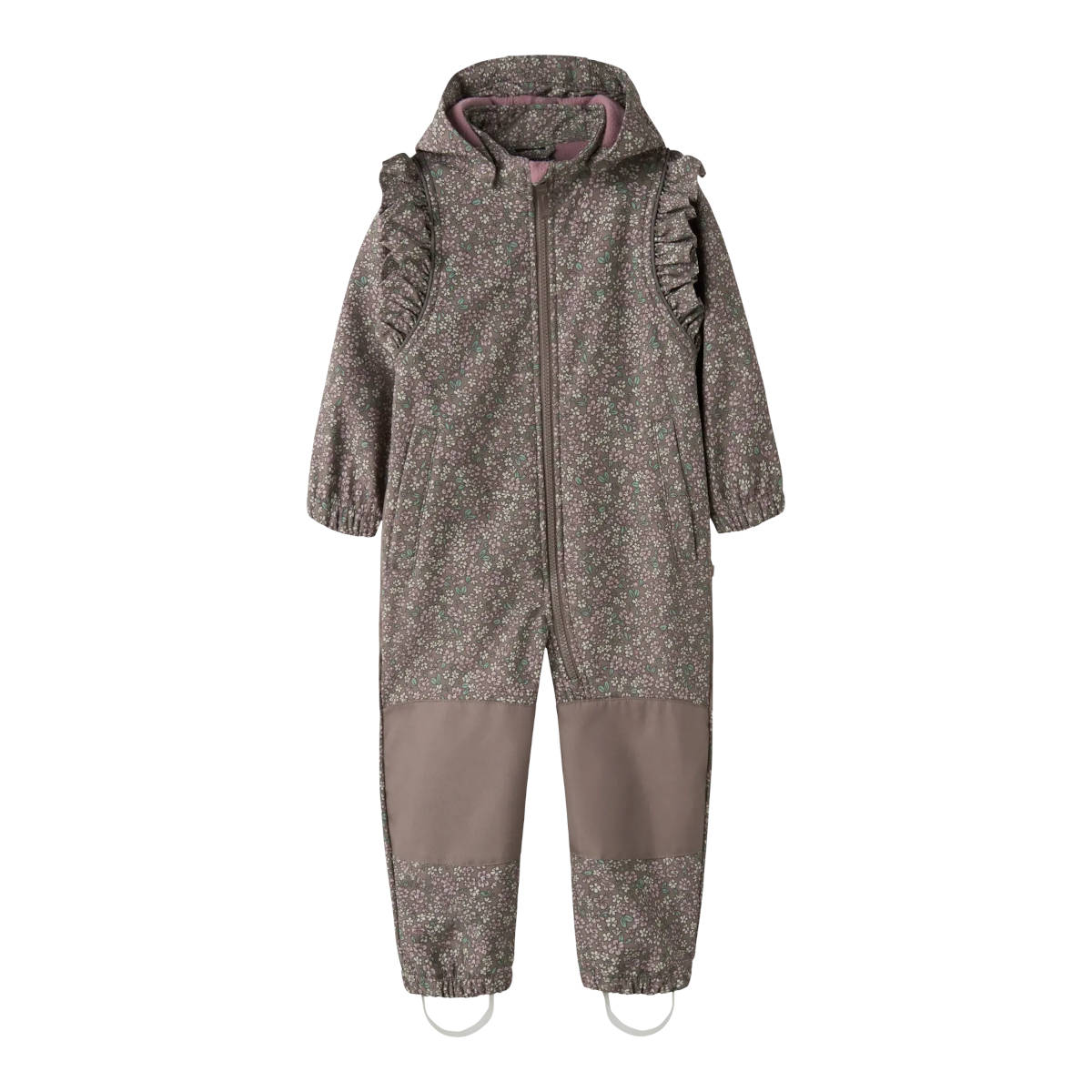 NAME IT NMFALFA08 FRILL FLOWER softshell-haalari, Brown Lentil