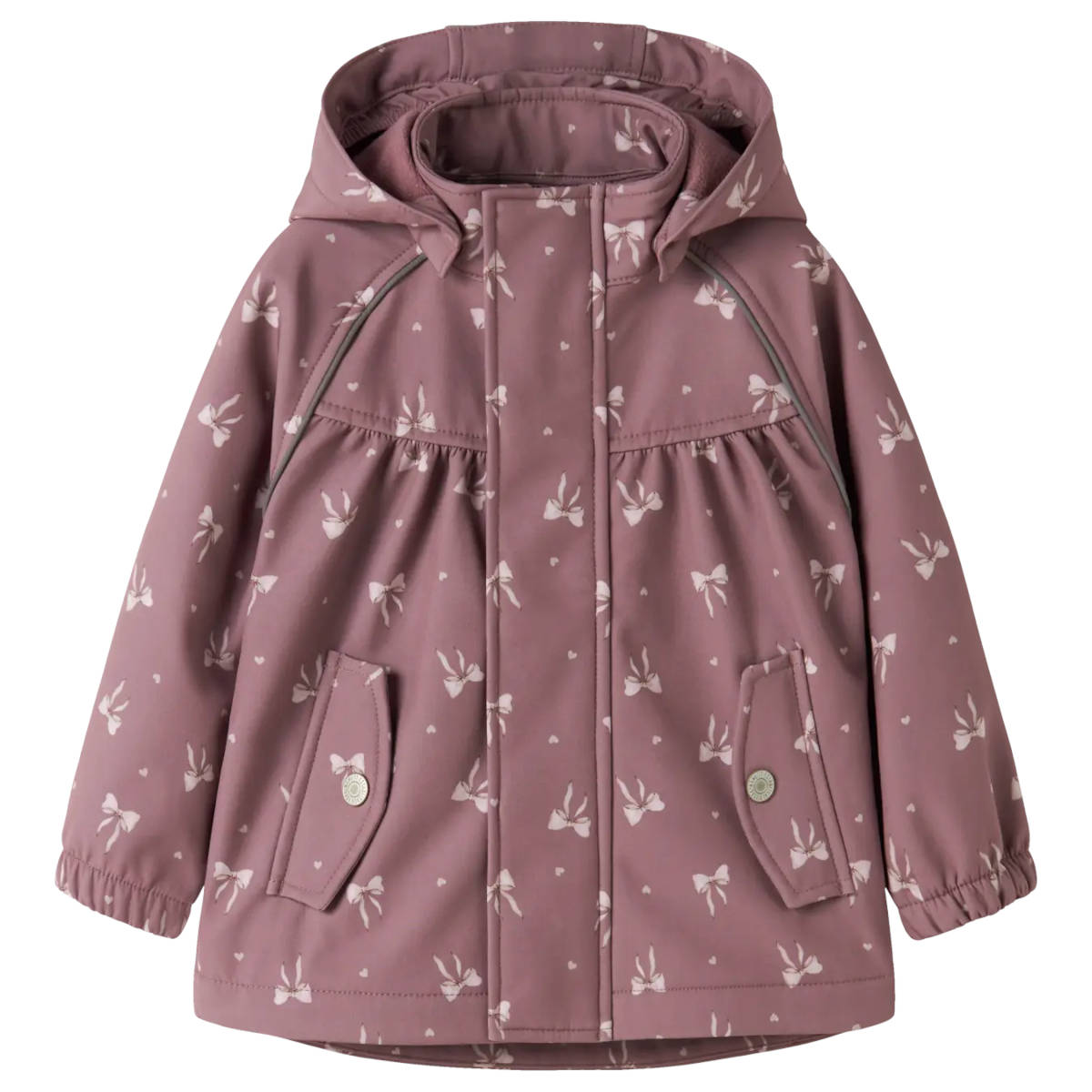 NAME IT NMFALFA08 HEART BOW softshell-takki, Wistful Mauve