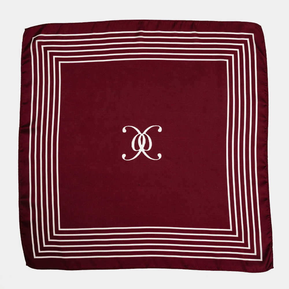 BOW19 Elle Silk Scarf huivi, Burgundy