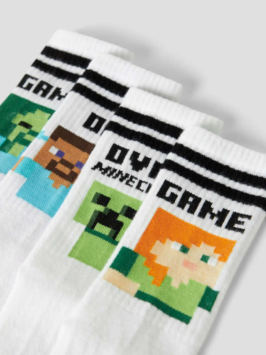 Alternative view of NAME IT NKMJAKOBSEN MINECRAFT sukat 2p, Bright White