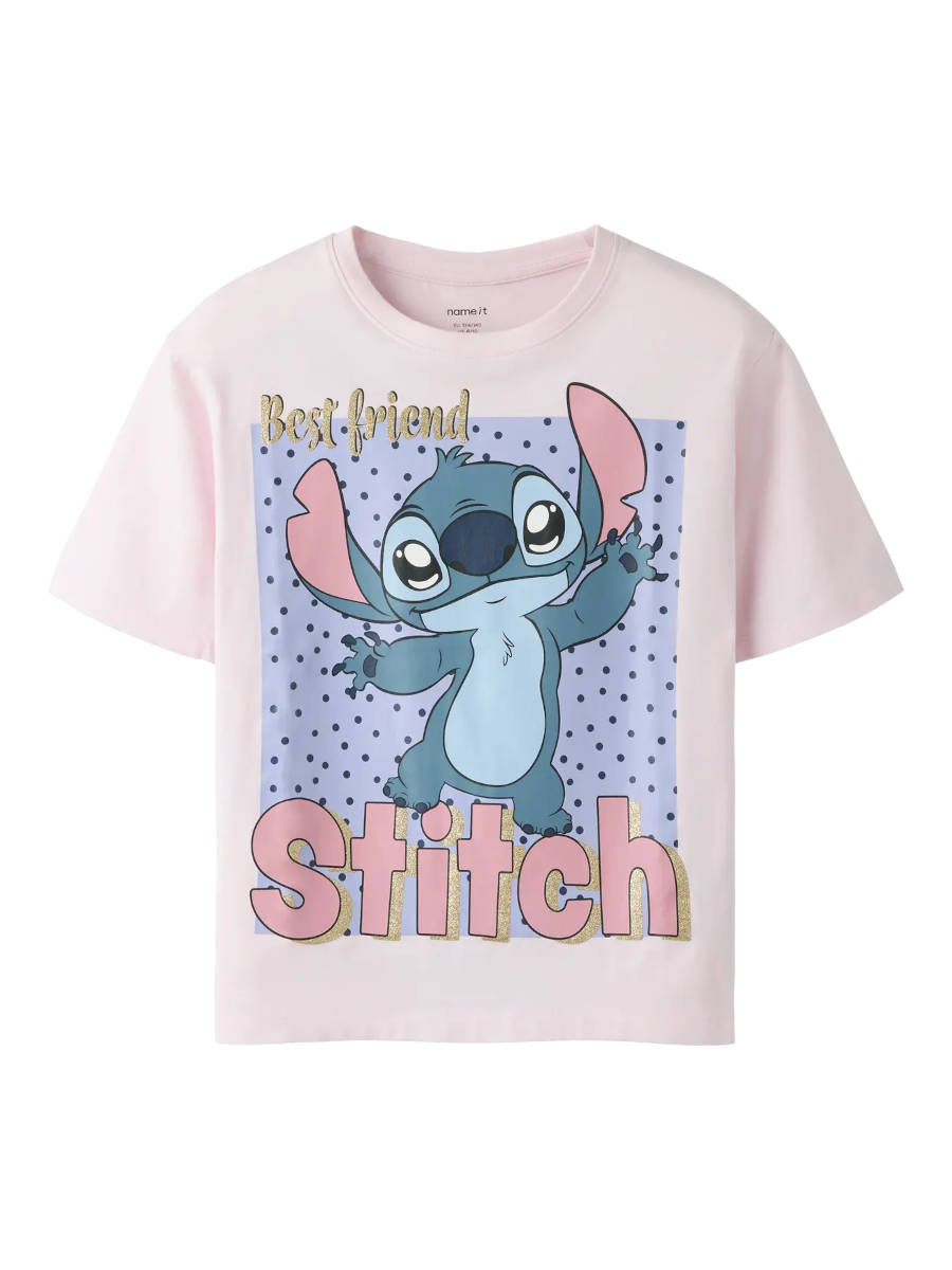 Alternative view of NAME IT NKFADARA STITCH t-paita, Cradle Pink