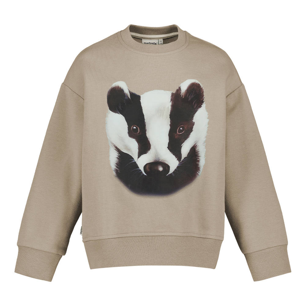 METSOLA BADGER oversize sweater, Stormy