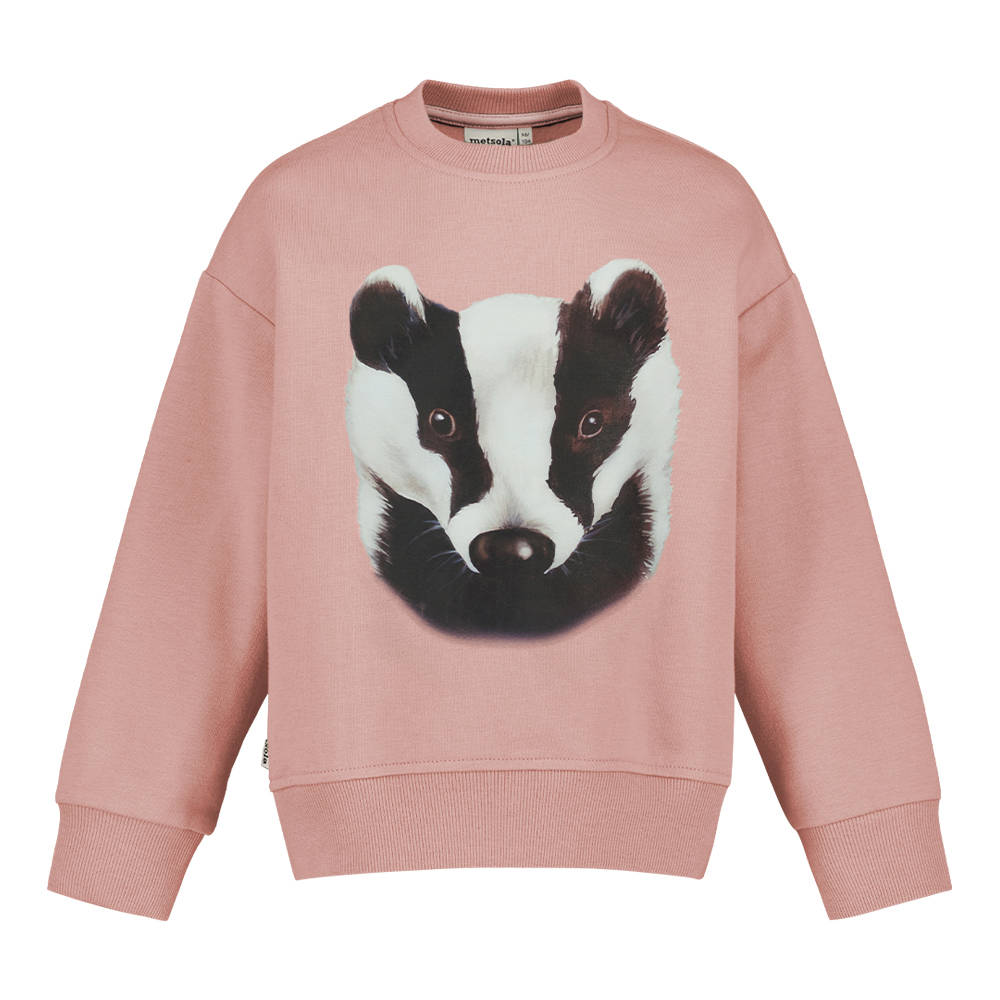METSOLA BADGER oversize sweater, Dusty Rose